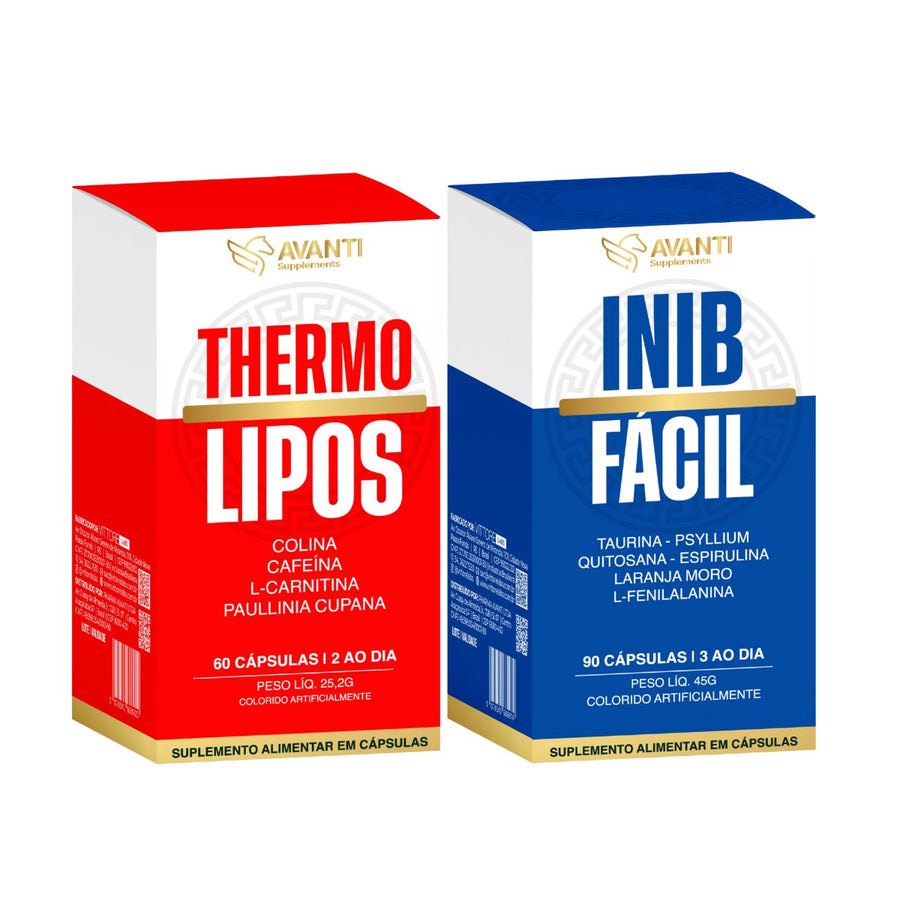 Kit Termogênico ThermoLipos + Inibidor de Apetite Inibfácil