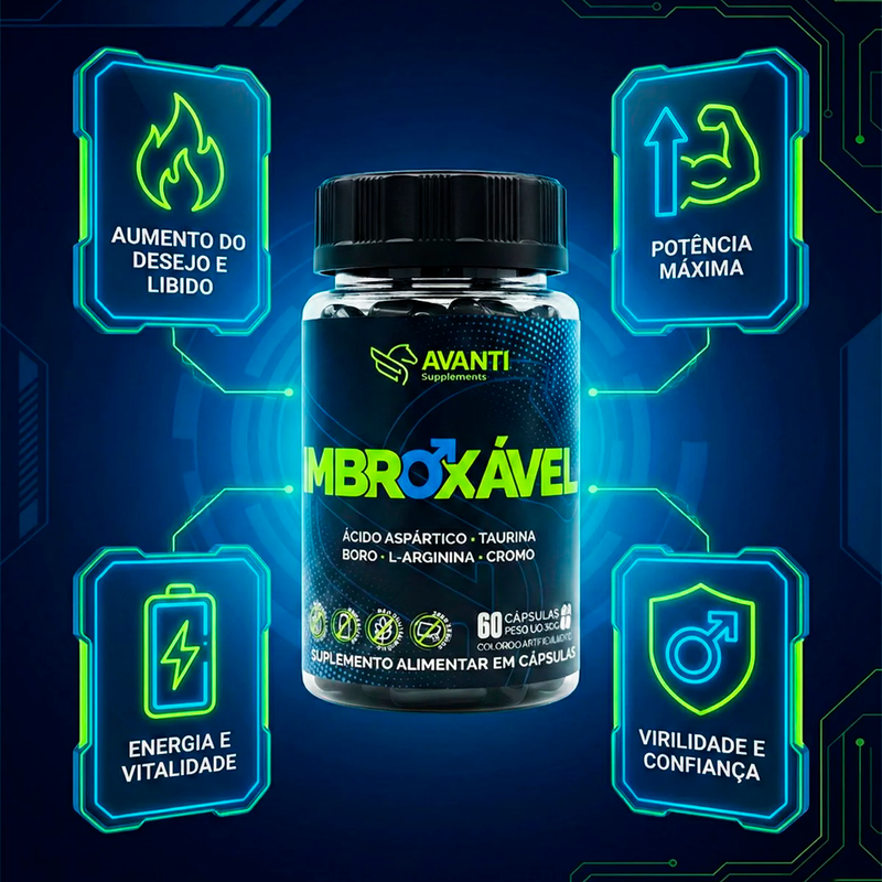 Imbroxável Multivitamínico Masculino 500mg 60 Cápsulas - Avanti Supplements