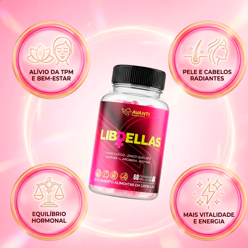 LibDellas Multivitamínico Feminino 500mg 60 Cápsulas - Avanti Supplements