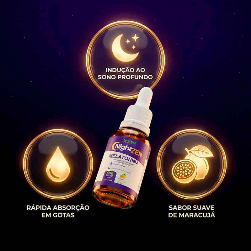 Nightzen Calmante Noturno - Melatonina 0,21mg 30ml - Avanti Supplements