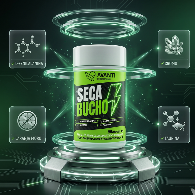 Multivitamínico Seca Bucho 90 Cápsulas - Avanti Supplements