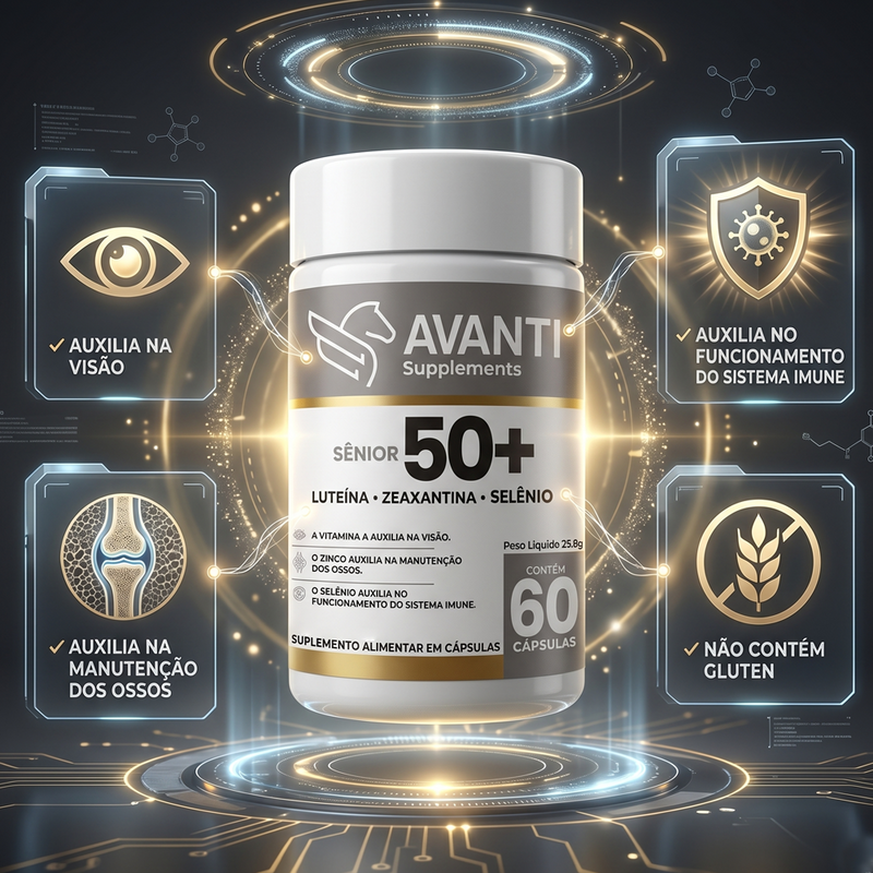 Multivitamínico Sênior 50+ 60 cápsulas - Avanti Supplements