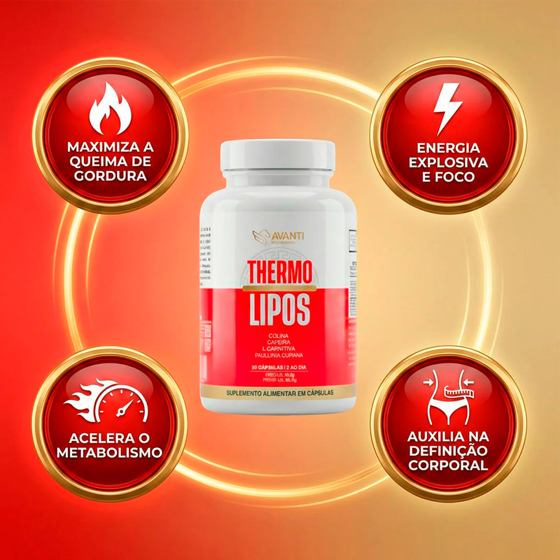 ThermoLipos Termogênico Emagrecedor 60 Cápsulas - Avanti Supplements